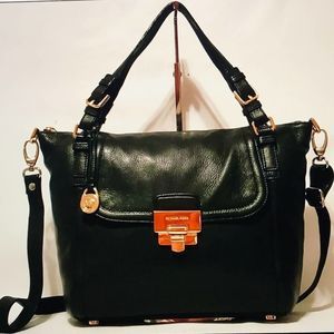 Michael Kors Black Satchel Handbag, EUC